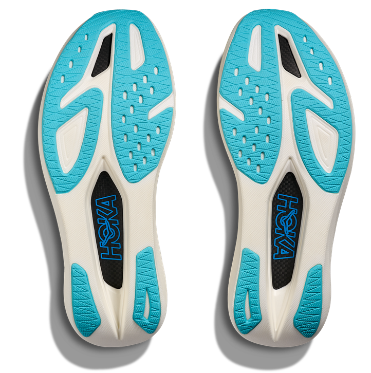 HOKA Rocket X 3 Schwarz mit Weißer Sohle