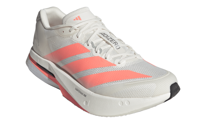 Adidas Adizero Boston  weiß mit Orangenem Adidas logo