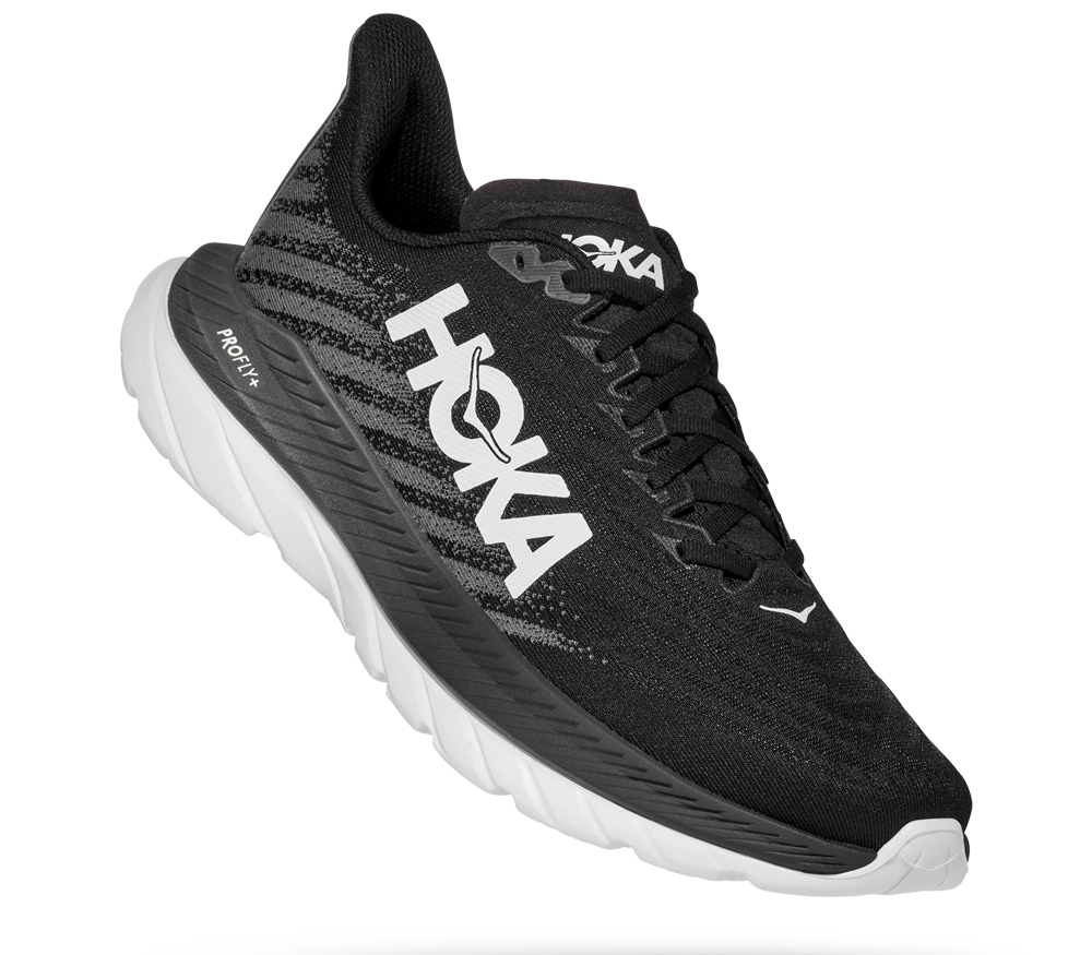 Hoka Mach 5 Black / White Schwarz / Weiß 