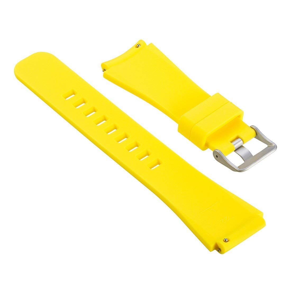 Laufbursche Zubehör - Schnellwechselarmband 22mm für Polar Vantage M S Silikon gelb