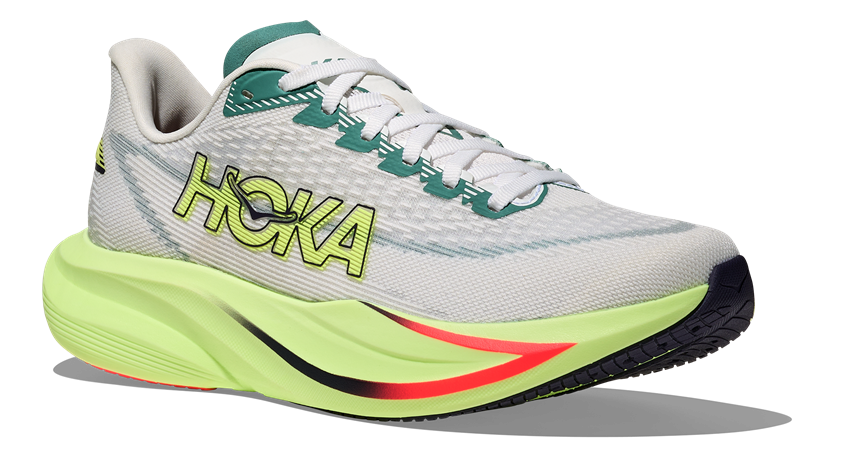 HOKA Mach 7 Grau Neon Grün