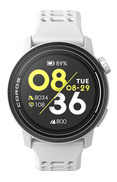 Coros Pace 3 weiß mit Silikonarmband
