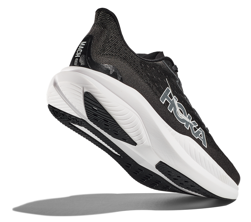 Hoka Mach 6 Schwarz weiß