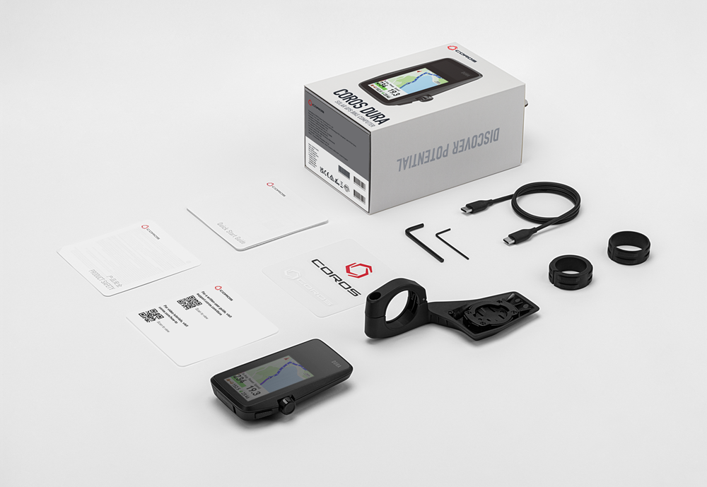 Coros Dura Fahrradcomputer Lieferumfang