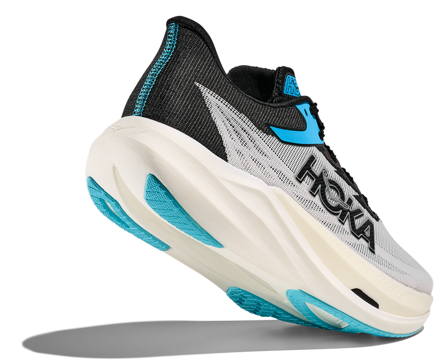 HOKA Rocket X 3 Schwarz mit Weißer Sohle