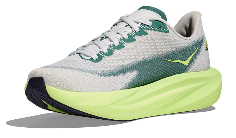 HOKA Mach 7 Grau Neon Grün