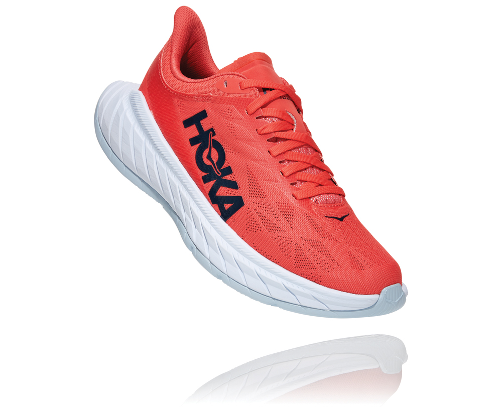 HOKA ONE ONE Hot Coral / Black Iris