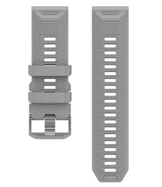 Coros Vertix Moon Silikonarmband Grau