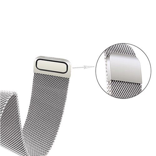 Laufbursche Zubehör - Wechselarmband POLAR Ignite Mesh silber