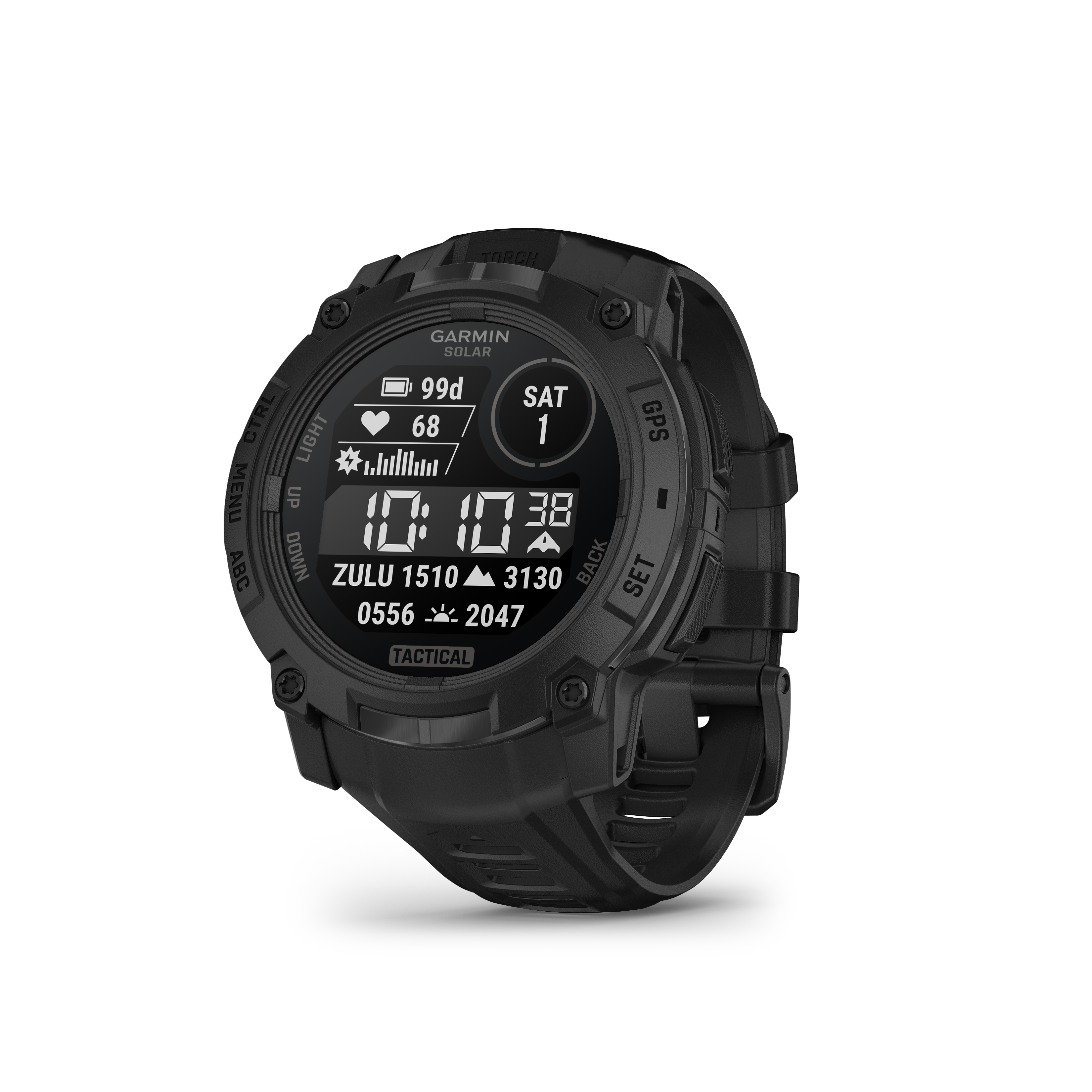 01-Garmin-Instinct-3-solar-50mm-Tacitcal-Schwarz-left-front