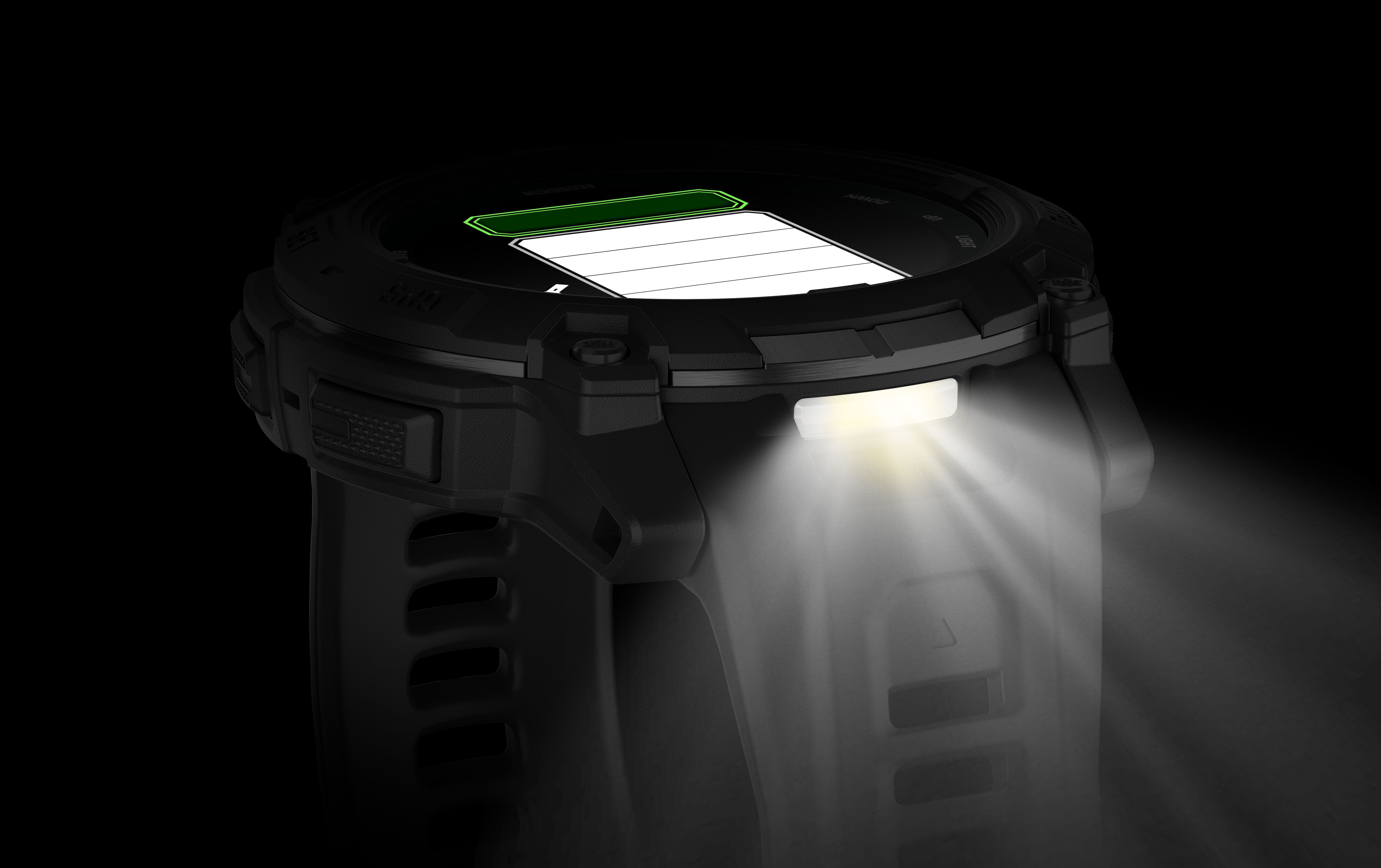 07-Garmin-Instinct-3-AMOLED-50mm-Tacitcal-Schwarz-Taschenlampe-weisses-Licht