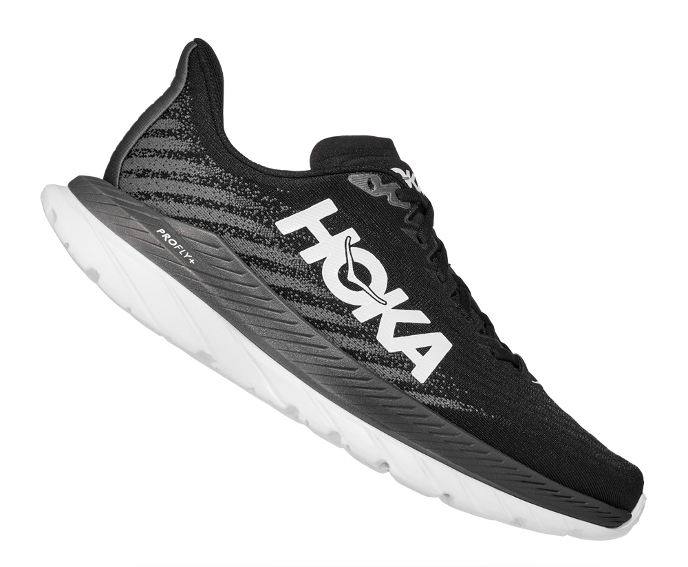 Hoka Mach 5 Black / White Schwarz / Weiß 