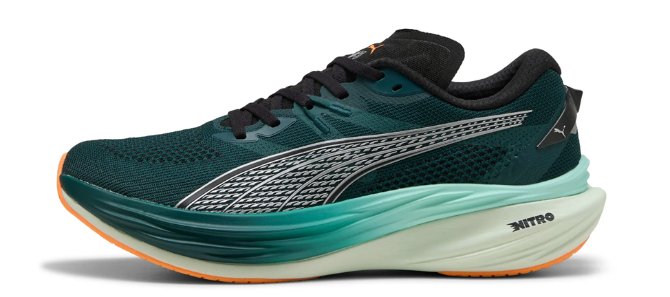 Puma Deviate Nitro 3, dunkelgrün mit Farbverlauf