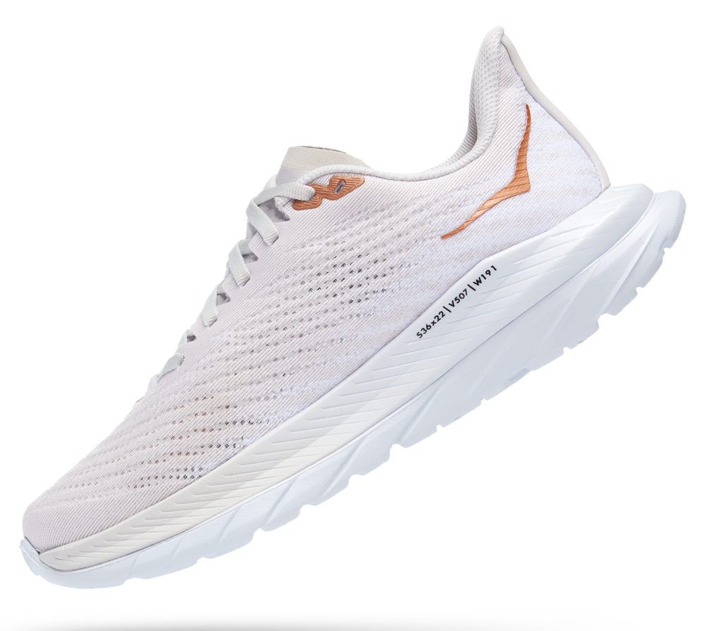 Hoka Mach 5 White / Copper Weiß / Kupfer