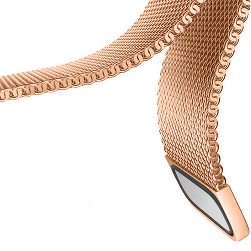Laufbursche Zubehör - Milanese Schnellwechselarmband 22" für Polar Vantage M Mesh Edelstahl roségold