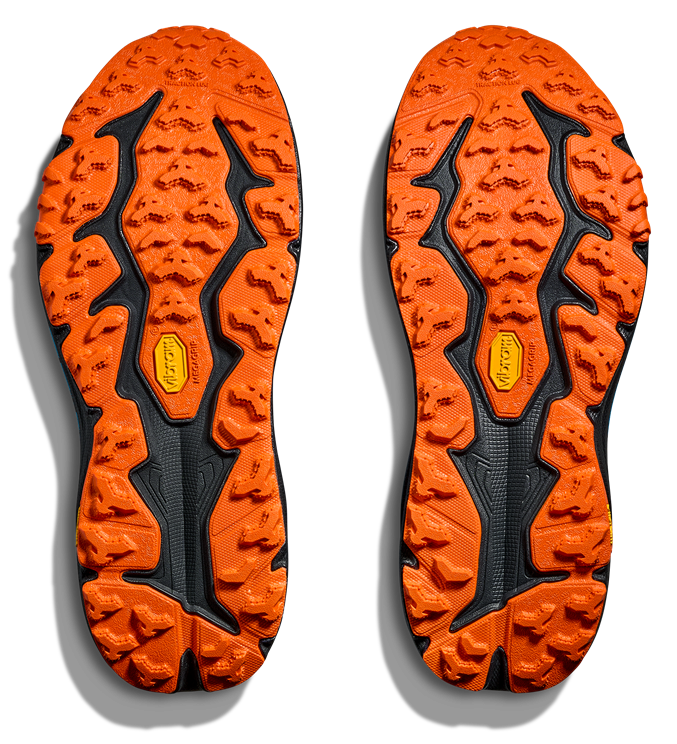 HOKA Speedgoat 6 in Blau mit schwarzer / orangener Sohle HOKA Speedgoat 6 in Blau mit schwarzer / orangener Sohle