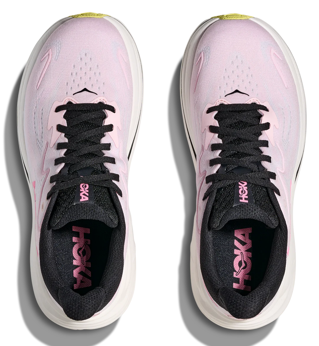 HOKA Laufschuh Modell Clifton 10 Rosa Mit Weißer Sohle  - Rosa Logo