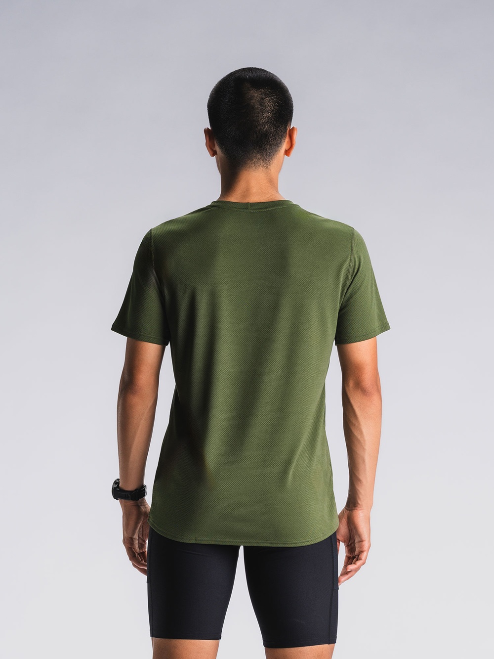 Fusion Run-T-Shirt Herren in Grün – leicht, atmungsaktiv
