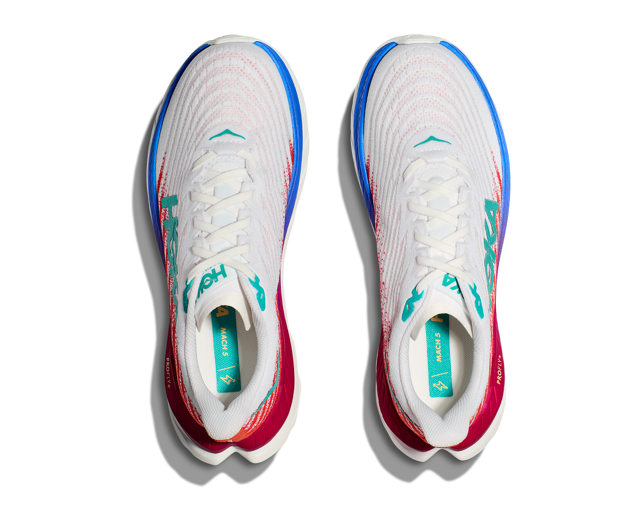 Hoka Mach 5 White / Flame Weiß / Flamme