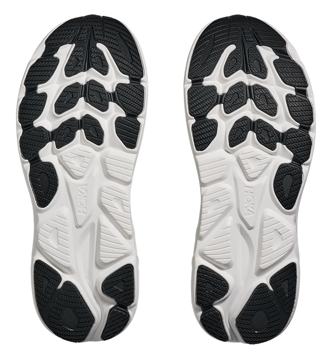 HOKA Clifton 10 Hellblau mit rotem Logo und Weißer Sohle