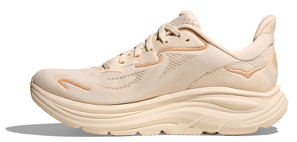HOKA Laufschuh Modell Clifton 10 in Vanillefarbe 