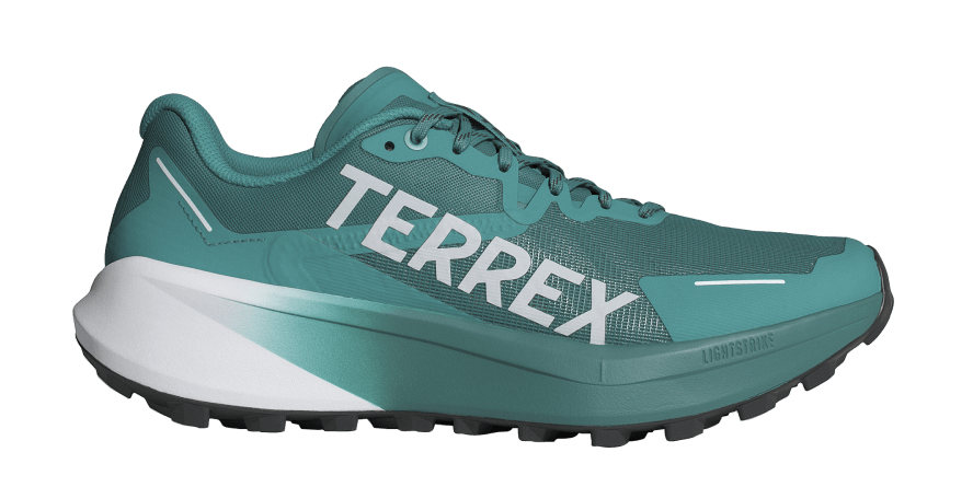 Adidas Terrex Agravic 3 Trailrunning-Schuhs in Türkis mit weißem TERREX-Schriftzug