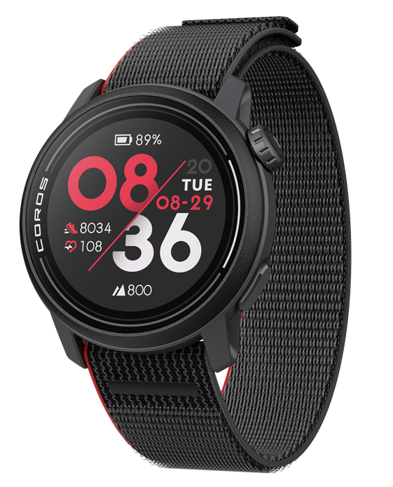 Coros Pace 3 schwarz mit Nylonarmband