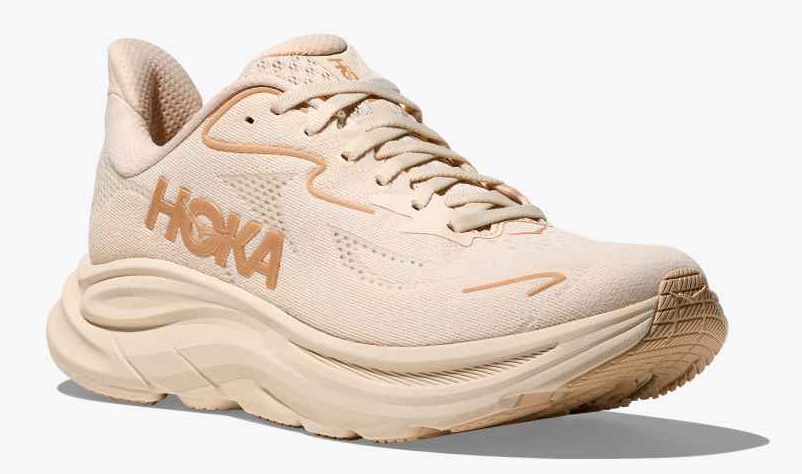 HOKA Laufschuh Modell Clifton 10 in Vanillefarbe 