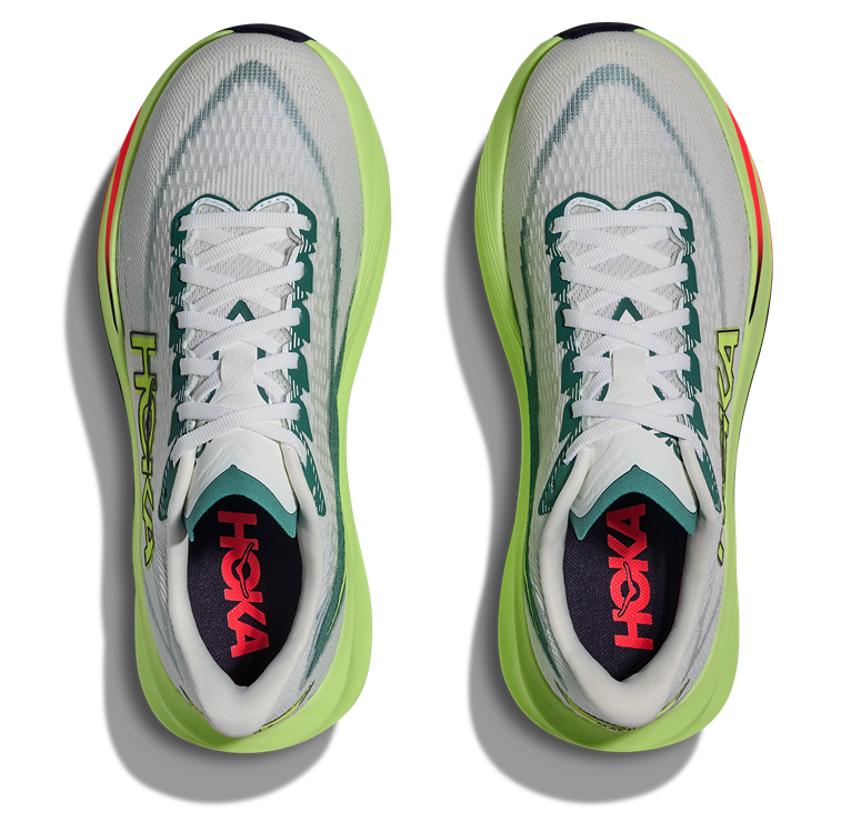 HOKA Mach 7 Grau Neon Grün