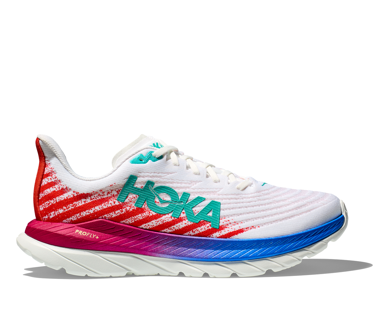 Hoka Mach 5 White / Flame Weiß / Flamme