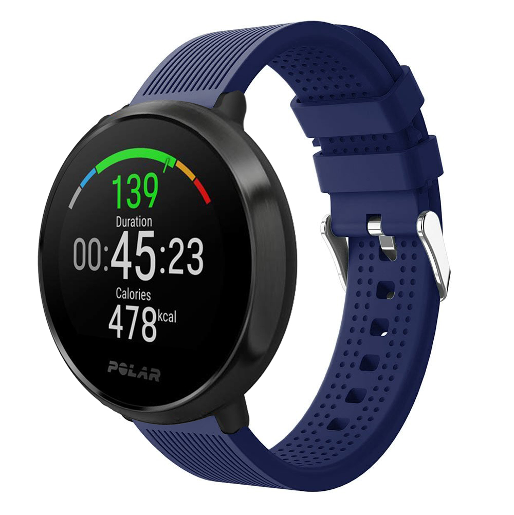 Laufbursche Zubehör Ersatz Armband Polar Ignite Mesh silber Sportarmband Uhr 